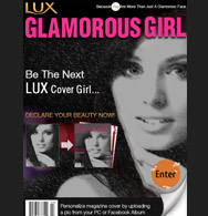 Lux cover girl Facebook Application