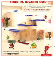 Tupperware facebook Application Food invader out