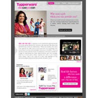 Tupperware Facebook campaign she can you can