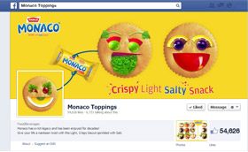 Monaco crispy light salty snack on  Facebook
