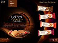 Introducing irresistible Golden Arcs, filled with rich Strawberry, Apple, Orange & Choco Fillings